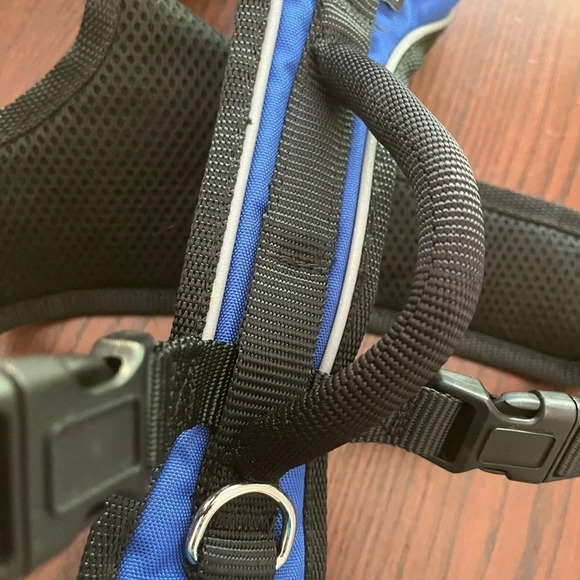 PetSafe EasySport Dog Harness Blue‎ Black Size Small NWOT Grab Handle Reflective - Picture 4 of 8